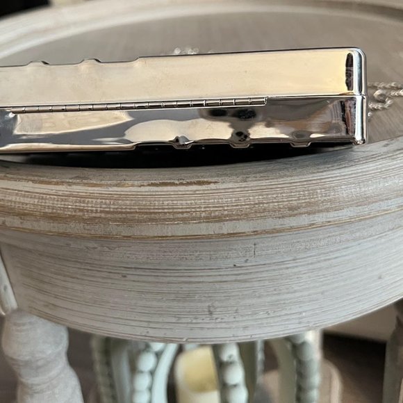 Black and Silver Metal Clutch Purse - Picture 5 of 5